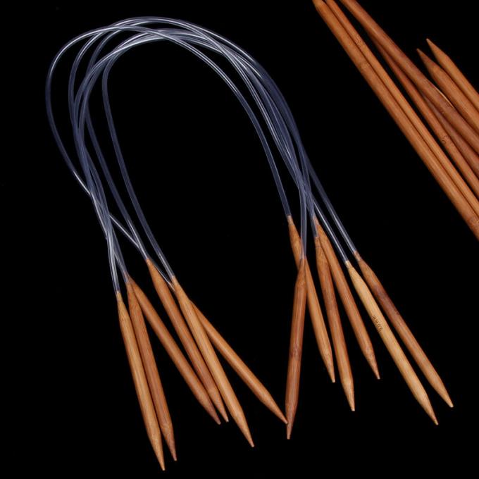 Bamboo Knitting Needles DIY Sweater Weave Knitting Tools Sewing Accessory Bamboo Carbonized Bamboo Needles For Knitting Works 1