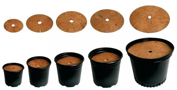 Coconut Coir Fiber Mulch Ring Tree Protector Mat for Disc Plant Cover Weed Control Mats 7