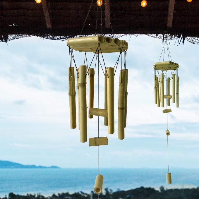 Bamboo Wind Chimes With Amazing Deep Tone For Garden Patio Home Or Outdoor Decor 3