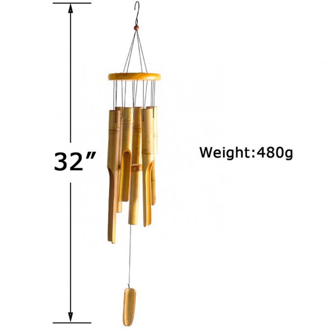 Bamboo Wind Chimes With Amazing Deep Tone For Garden Patio Home Or Outdoor Decor 5