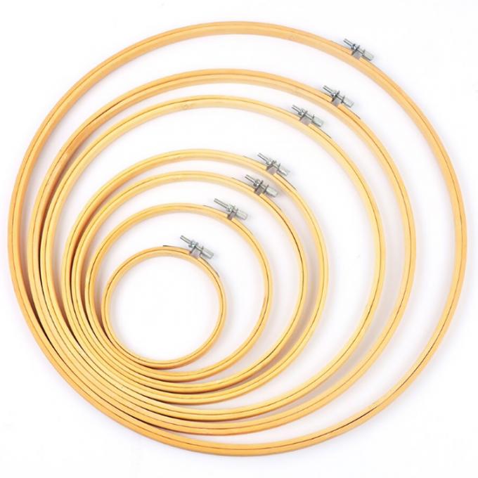 Sustainable Bamboo Craft Hoop Reusable Embroidery Frame for DIY Art 1