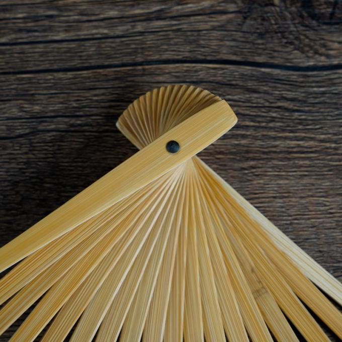 Traditional Chinese Bamboo Folding Fan Hand-Painted Design 7