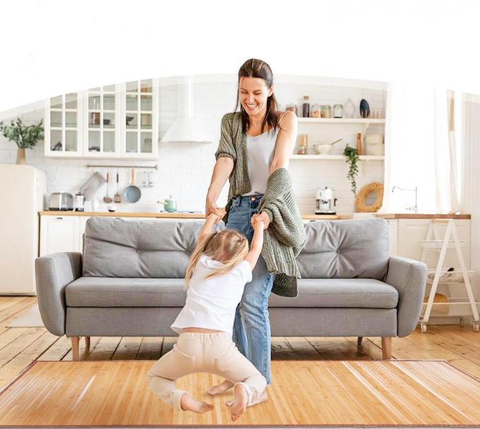 Natural Bamboo Door Mat Eco-Friendly for Indoor / Outdoor 5