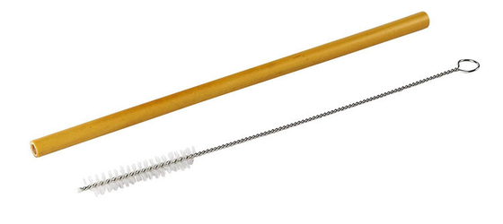 100% Bamboo Disposable Straws 19cm 22cm For Children Organic Drinking Usage