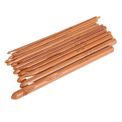 Hand Woven Gifts Bamboo Circular Knitting Needles Carbonized Bamboo Crochet Needles