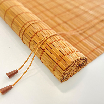 Side Or Ceiling Installation Bamboo Roller Blind Perfect For Home Office Hotel