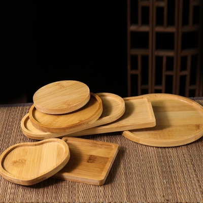 Restaurant Hotel Coffee and Tea Utensils Wooden Coaster Custom Logo Natural Bamboo Wood Coasters