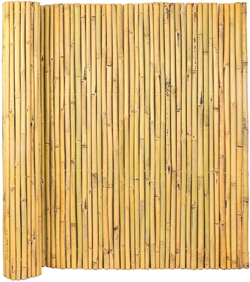 Bamboo Fencing Roll 6 ft High x 8 ft Long Natural Bamboo Privacy Fence Divider Decorative Fence for Patio Balcony Garden Border Pool