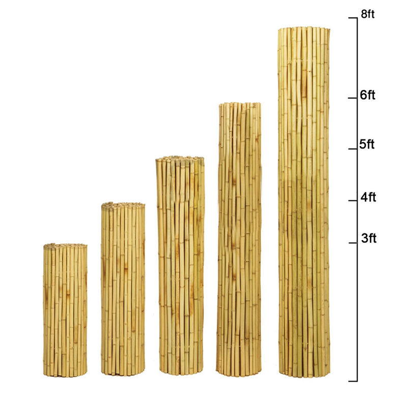 150cm Nature Colored Decorative Bamboo Fence For Garden Backyard Border