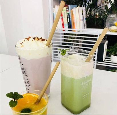 Durable Disposable Bamboo Straws Straw Healthy Natural Straw Coffee Cold Drinking