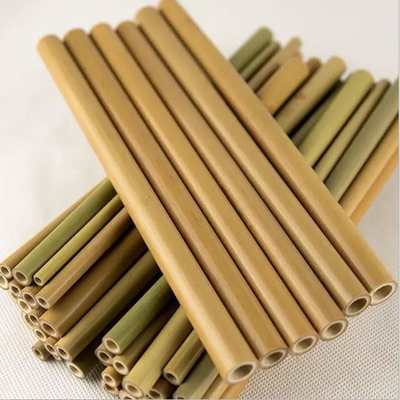 100% Bamboo Disposable Straws 19cm 22cm For Children Organic Drinking Usage