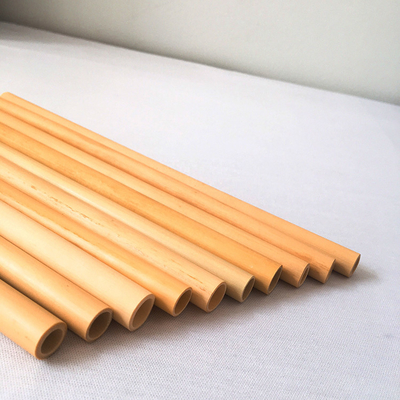 Reusable Natural Bamboo 19cm Disposable Bamboo Straws For Coffee Cocktail