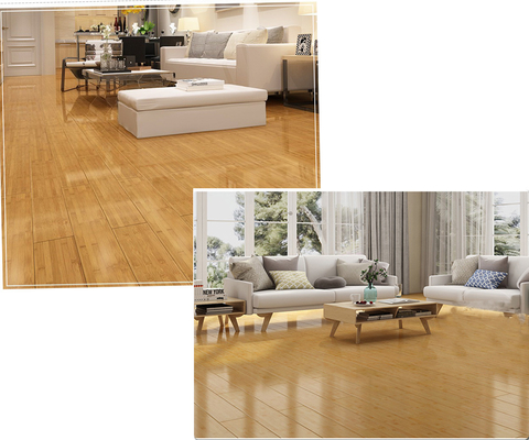 15mm Smooth Surface Solid Bamboo Flooring Natural Wooden Flooring