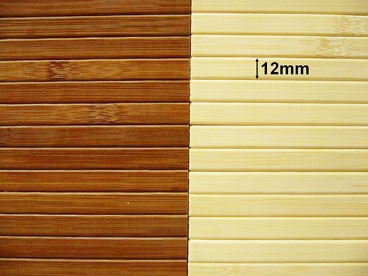 Water Proof Bamboo Paneling Woven Back 13mm Width Customized Length