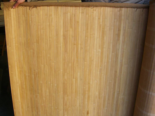 Moso Bamboo Grain Decorative 3D Wallpaper Bamboo Paneling Roll With Natural Pattern