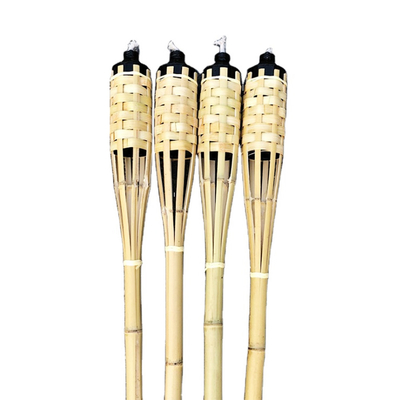 120cm Natural Bamboo Torch For Festival Celebrate, Luau Party, Outdoor Lighting