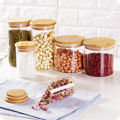 Bamboo Wooden Lids Air Tight Lids For Storage Jar Perfume Candle Bottle Home Kitchen