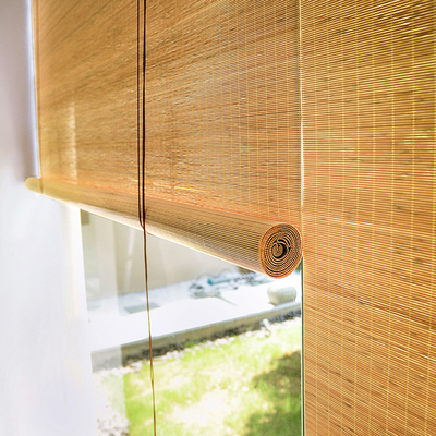 1m Length 2m Height Handmade Bamboo Roller Curtain Protecting Privacy Home Decoration