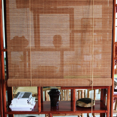 1m Length 2m Height Handmade Bamboo Roller Curtain Protecting Privacy Home Decoration