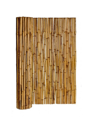 2x1.5m Bamboo Screen Wall With Frame Privacy Fence Panel For Garden Decoration