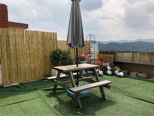 Natural Tonkin Bamboo Pole Bamboo Privacy Fence For Garden 240 CM High