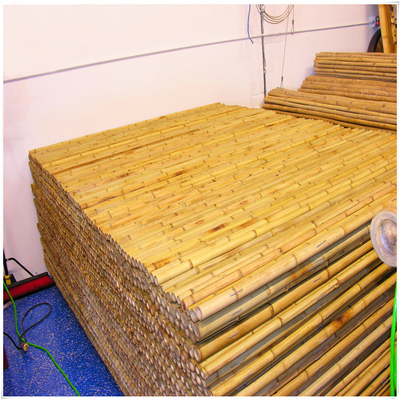 Home Garden Nursery Durable Garden Fence Bamboo Roller Paneling Natural Color