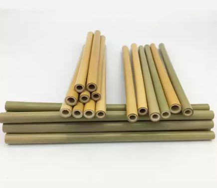 19cm Disposable Bamboo Straws Natural For Children Beverage Cold Drinkings