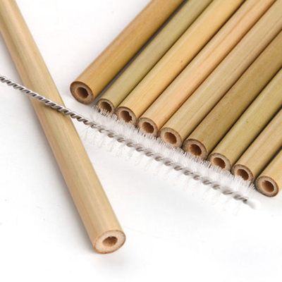 Eco Friendly Bamboo Straws Bamboo Reusable Straws For Cafe Bar Restaurant Drinking
