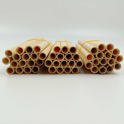 22.5cm Natural Disposable Bamboo Straws For Coffee Beverage Cocktail Tea