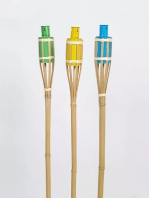 115cm Bamboo Garden Tiki Torch Hand Woven Bamboo Party Torches