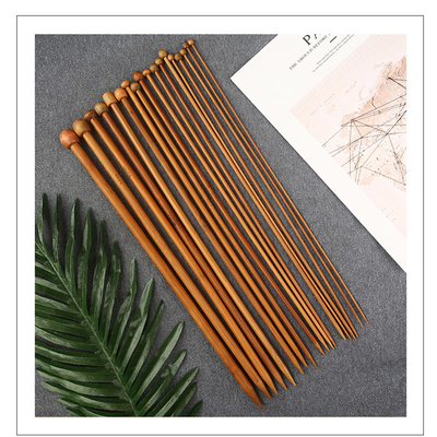 18 Sizes Set Bamboo Knitting Needles Bamboo Crochet Hooks Woven Scarf Socks