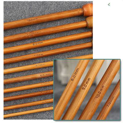 18 Sizes Set Light Bamboo Circular Knitting Needles Crochet Hooks Single Head Knitting