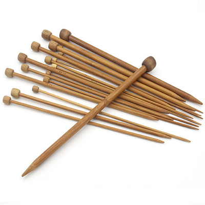 18 Sizes Set Light Bamboo Circular Knitting Needles Crochet Hooks Single Head Knitting