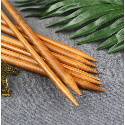 12Pcs Set Light Bamboo Circular Knitting Needles Single Pointed Knitting for Handmade DIY Knitting