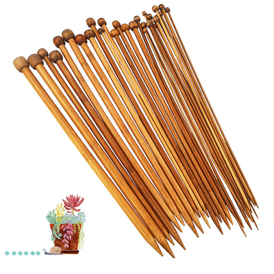 12pcs Bamboo Circular Knitting Needles Bamboo Crochet Hooks Set