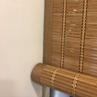 Privacy Indoor Bamboo Roller Blind With Lift,  Anti UV Waterproof Bamboo Curtains