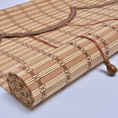 1.8m Nature Bamboo Roller Blinds Colorful Bamboo Roman Style Curtains
