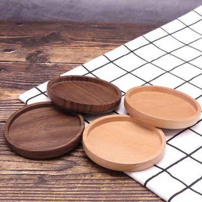 Natural Wooden Blank Bamboo Coasters For Mug Cup Anti Scratch Table Mat
