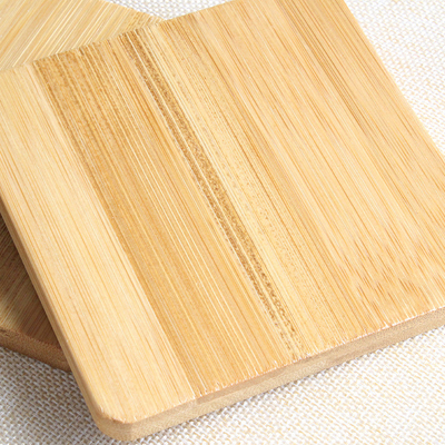 6 Pieces Set Round Bamboo Coasters Mildew Proof Coffee Cup Coasters Mats