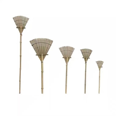 Light Weight Bamboo Gress Rake Garden Lawn Quick Assemble Leaf Rake 32cm