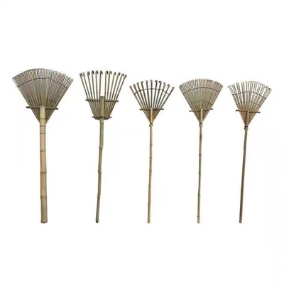 9 Tine 120cm Bamboo Rake Handmade Eco Friendly Garden Rakes Harrow