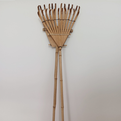 12 Tines 140cm Light Weight Bamboo Rake Gress Rake Garden Lawn Rake