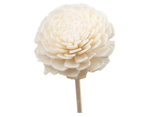 Scented Wood Dried Sola Flower Reed Diffuser 15cm With Cotton Wick For Decorative