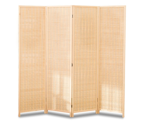 Room Dividers Movable Bamboo Screen For Home Decoration Folding Partition Privacy