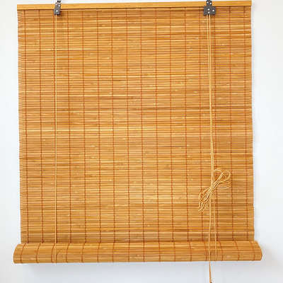 1.8m Nature Bamboo Roll Up Shade For Windows Colorful Roman Curtains Light Filtering