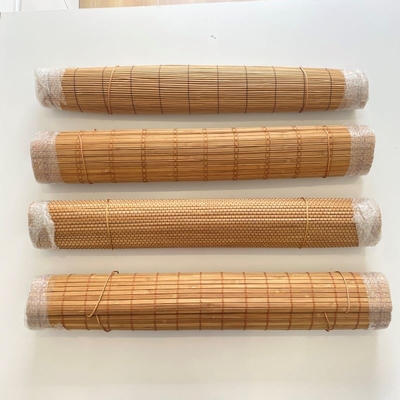 Customized Wooden Shades Bamboo Roller Blind Sunscreen 180*180cm For Home