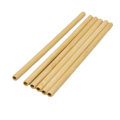 Reusable Natural Bamboo Drinking Straw With Customized Laser Label Log Biodegradable