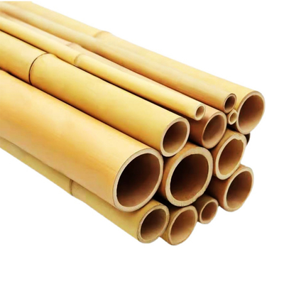 Eco Friendly Natural Bamboo Stakes Poles Cannes 16cm Dia With Different Size