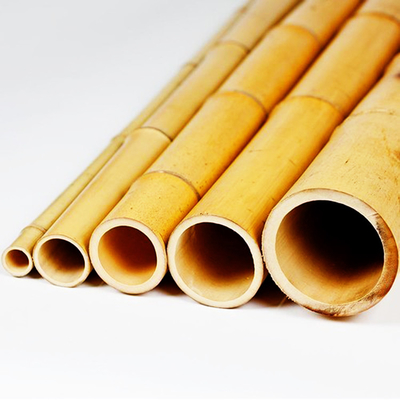 Eco Friendly Natural Bamboo Stakes Poles Cannes 16cm Dia With Different Size