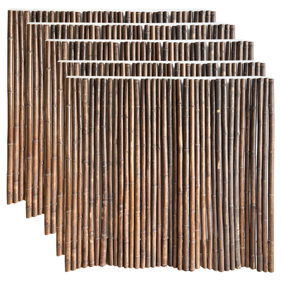 Natural Bamboo Material Painted Bamboo Fence Panels Rolled Bamboo Fence Privacy Garden Border